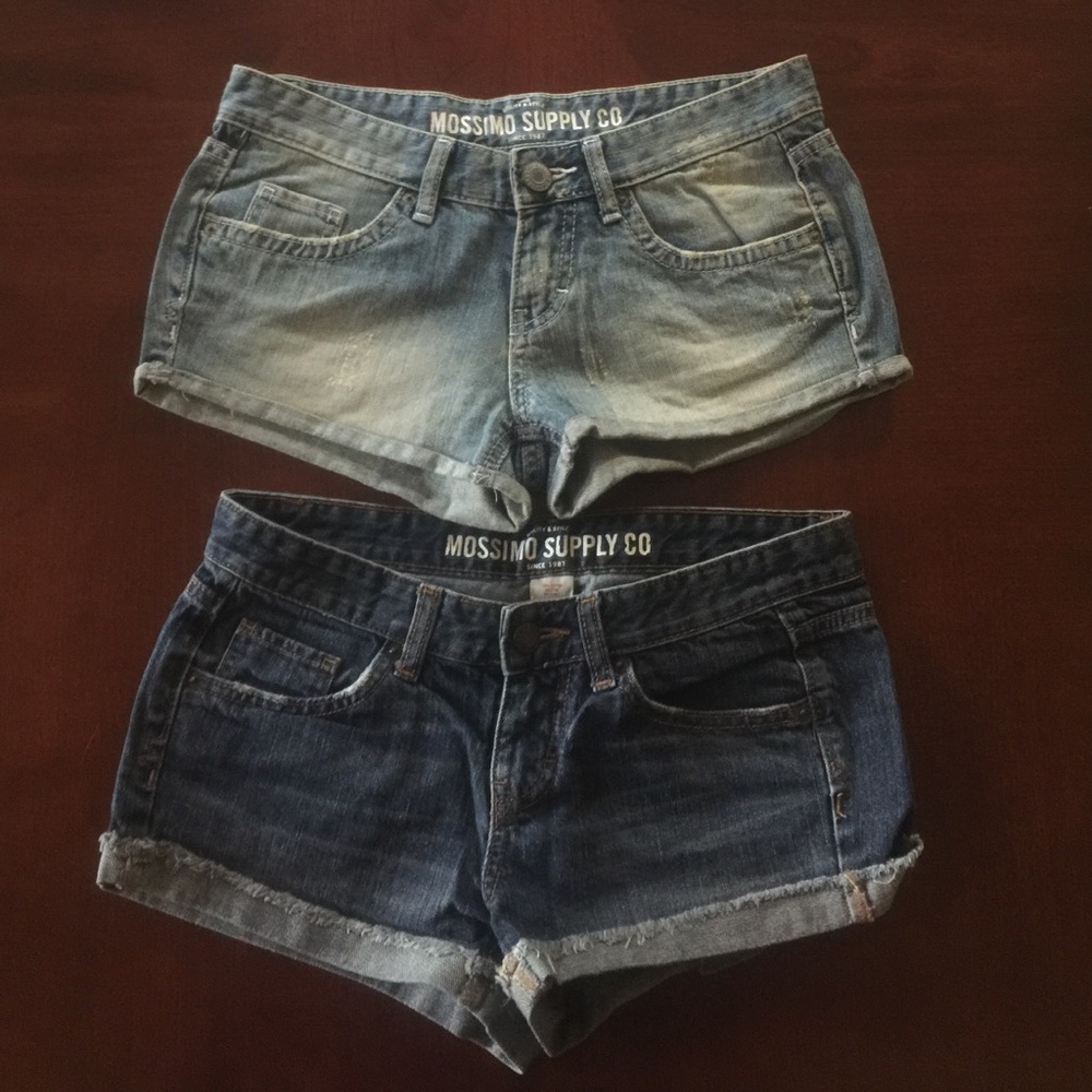 Lot of 2 mossimo jean shorts