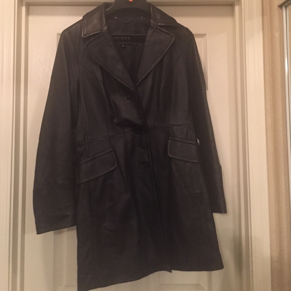 Women's leather coat