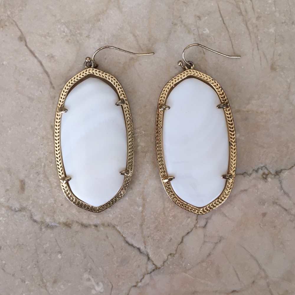 Kendra Scott 'Danielle' Earrings in White