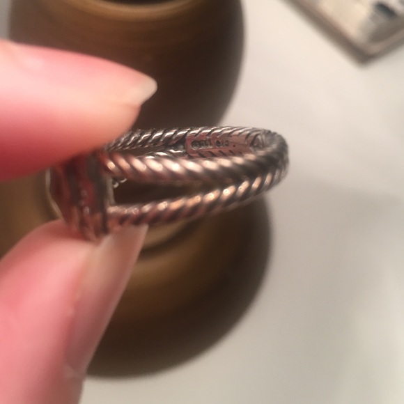 David Yurman Albion Ring w/ Citrine & Diamonds - Picture 4 of 4