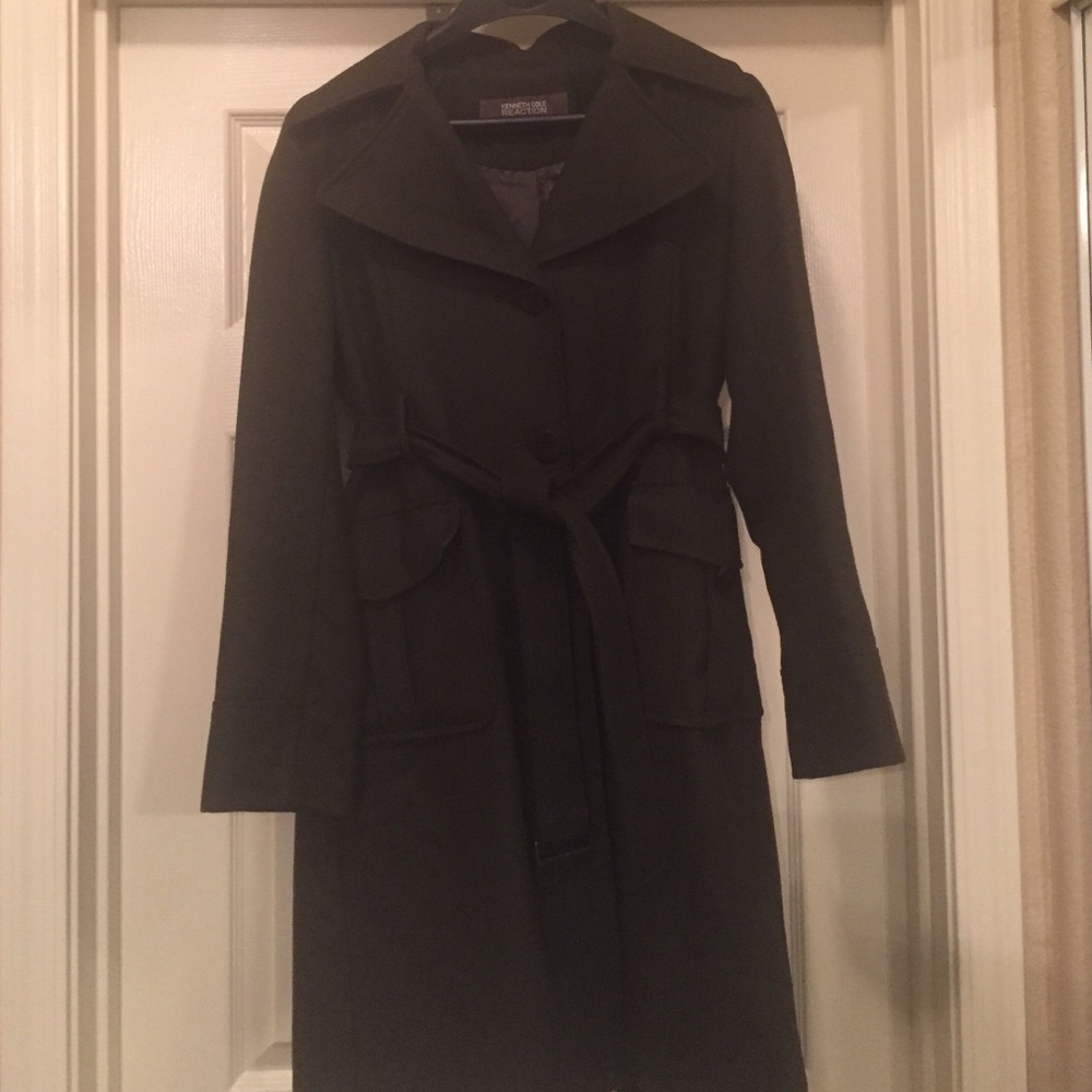 Women's wool trench coat