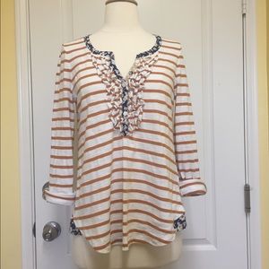 Anthropologie Top by 9-H15 STCL Size M.