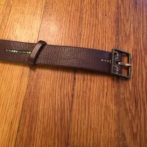 American Eagle brown belt with beaded detailing