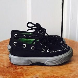 Toddler Sperry's Black and grey.