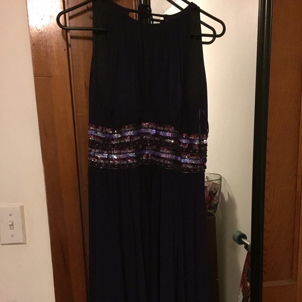 Purple dress with sequins