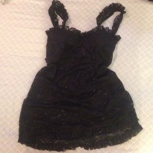 Victoria's Secret black lace slip