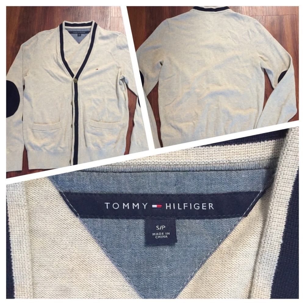 Small Tommy Hilfiger cardigan with elbow patches