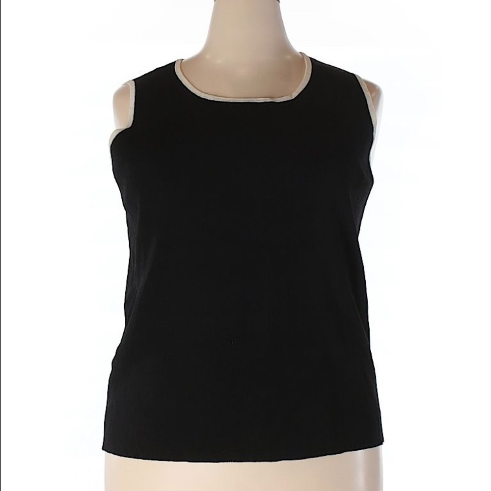 Nice Quality! Sleeveless Black Top