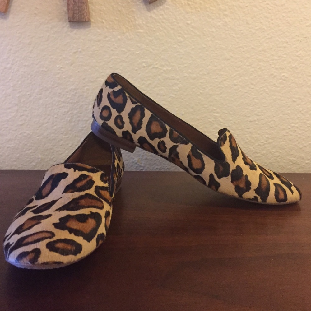 Sam Edelman calf hair leopard loafers