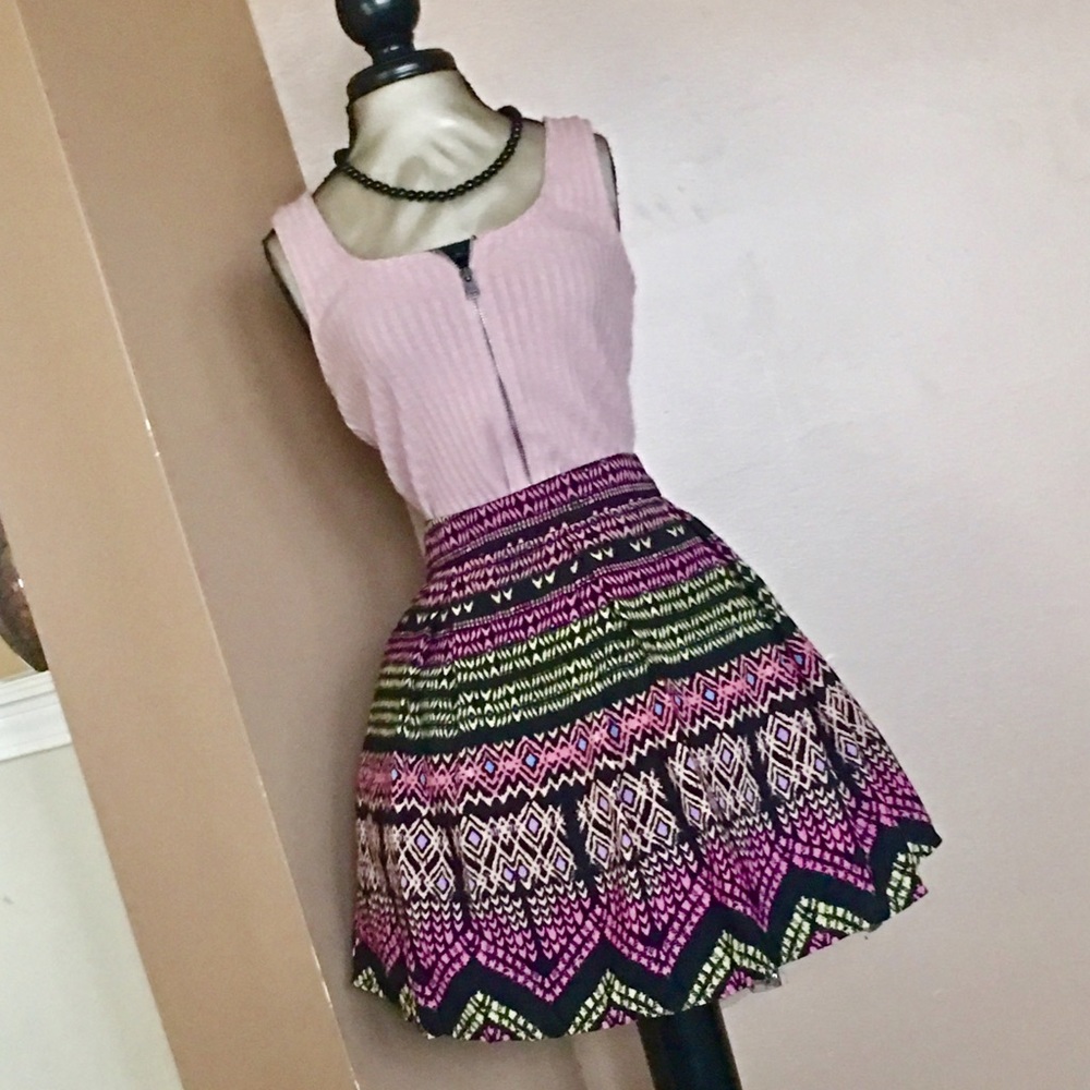 Tribal Print Skirt