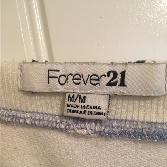 Blue Striped 3/4 sleeve sweatshirt - Picture 3 of 3