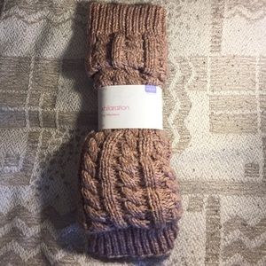 Knit leg warmers