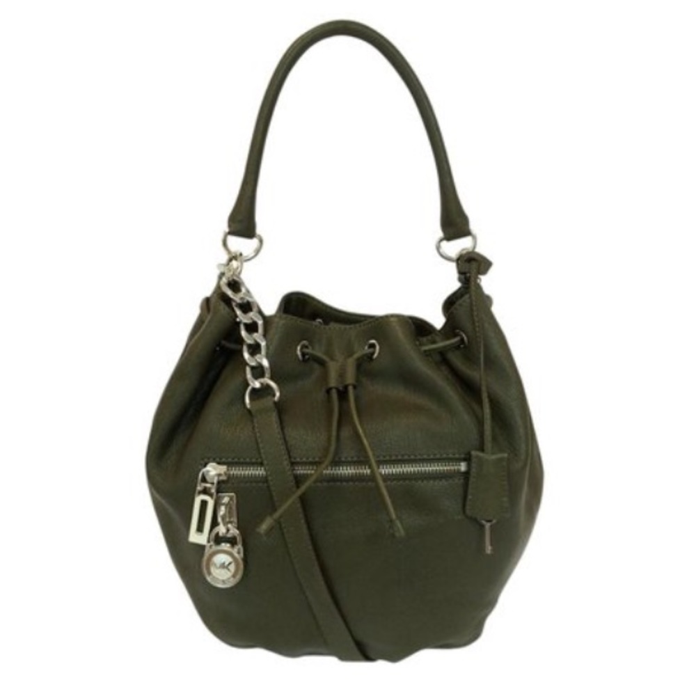 Michael Michael kors olive green satchel.