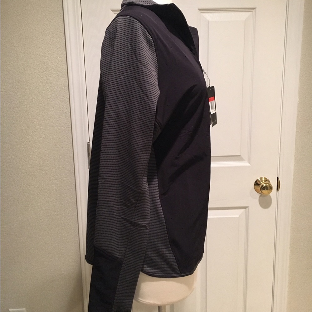Nike Running Aeroreact 1/4 Zip Jacket Black/Gray L - Picture 3 of 4