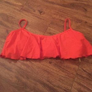 Orange swimsuit top