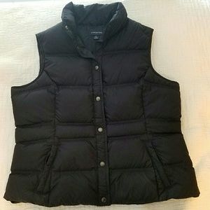 Lands' End Navy Puffer Vest