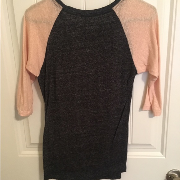 Pink & Grey baseball Tee - Picture 2 of 3