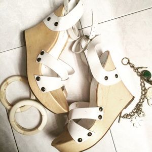 BCBG Wedge Heels - so cute!! Size 8 heels