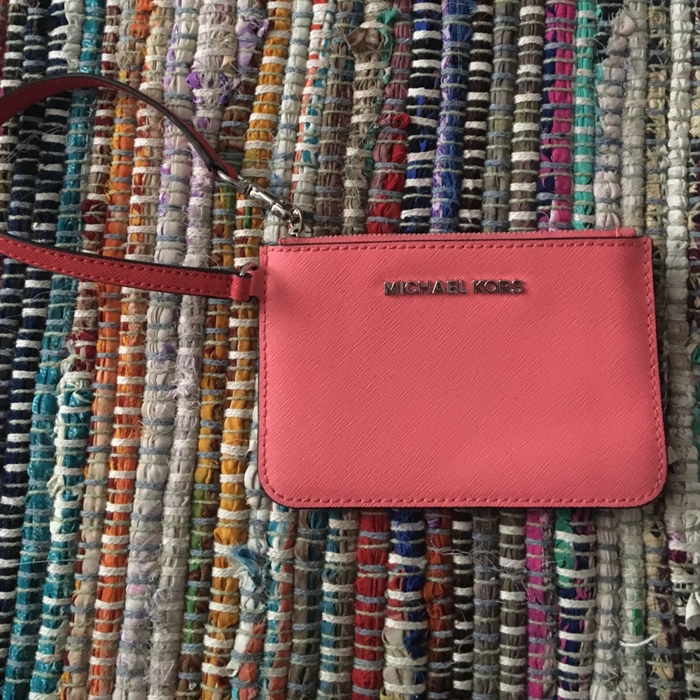 MK hot pink wristlet