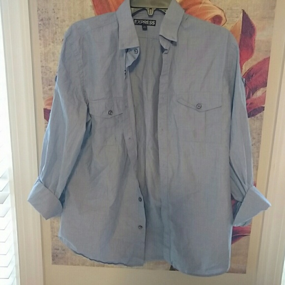 Blue button up - Picture 1 of 1