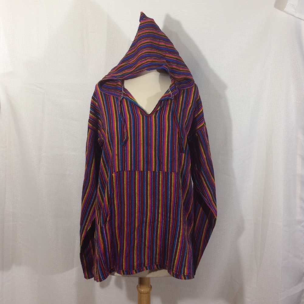 Bright striped hoodie