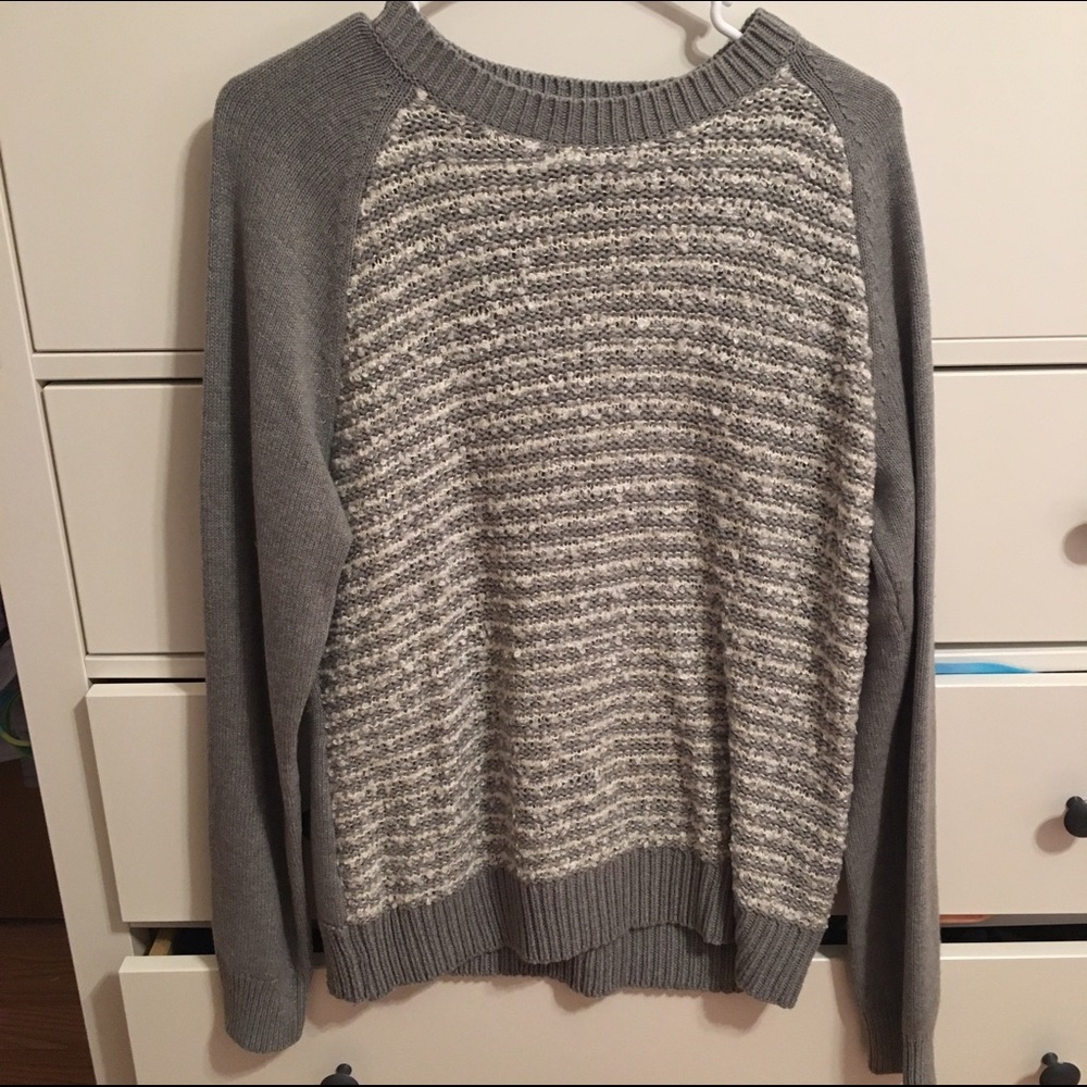 NWOT chaps gray sweater