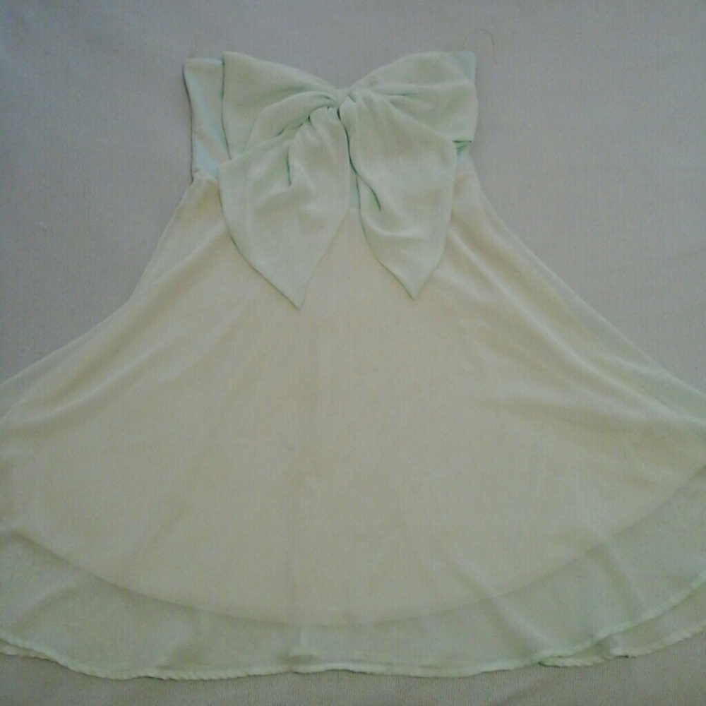 Solemio Mint Bow Dress