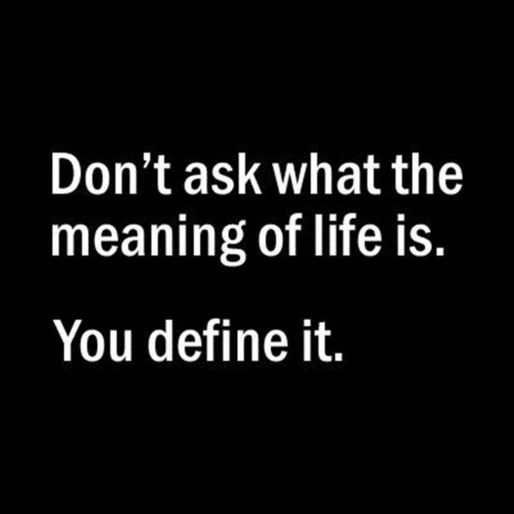 Life.  You define it!