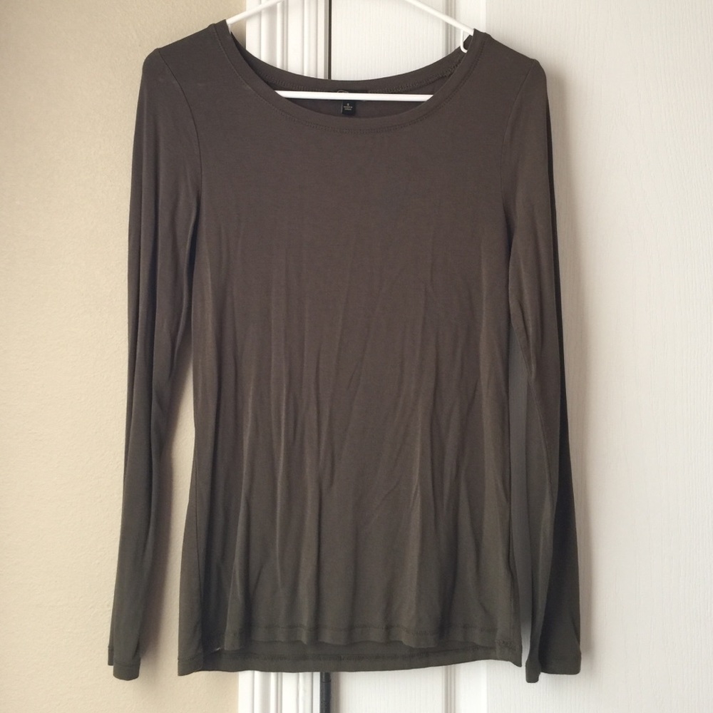 Olive green top