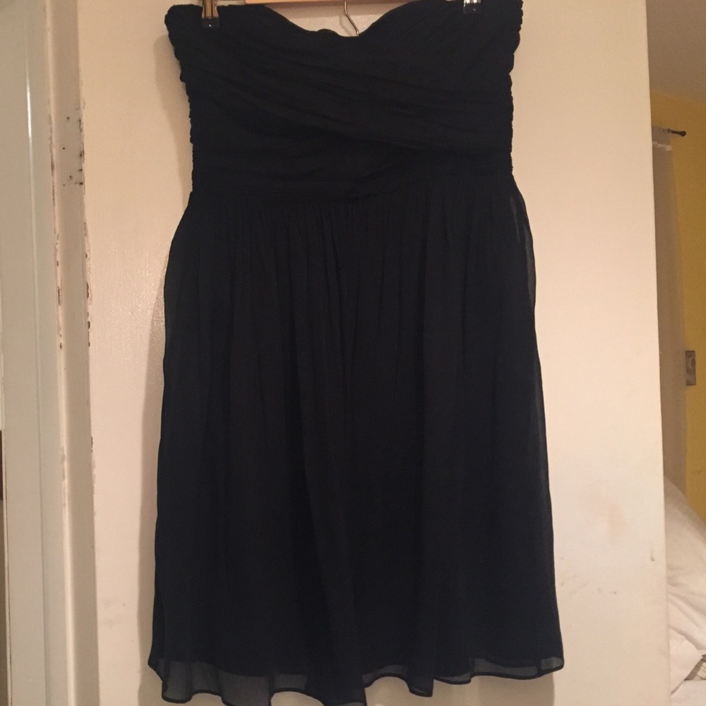 Jcrew black bridesmaid dress