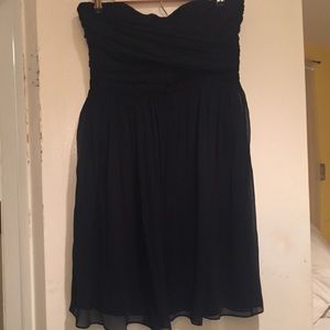 Jcrew black bridesmaid dress