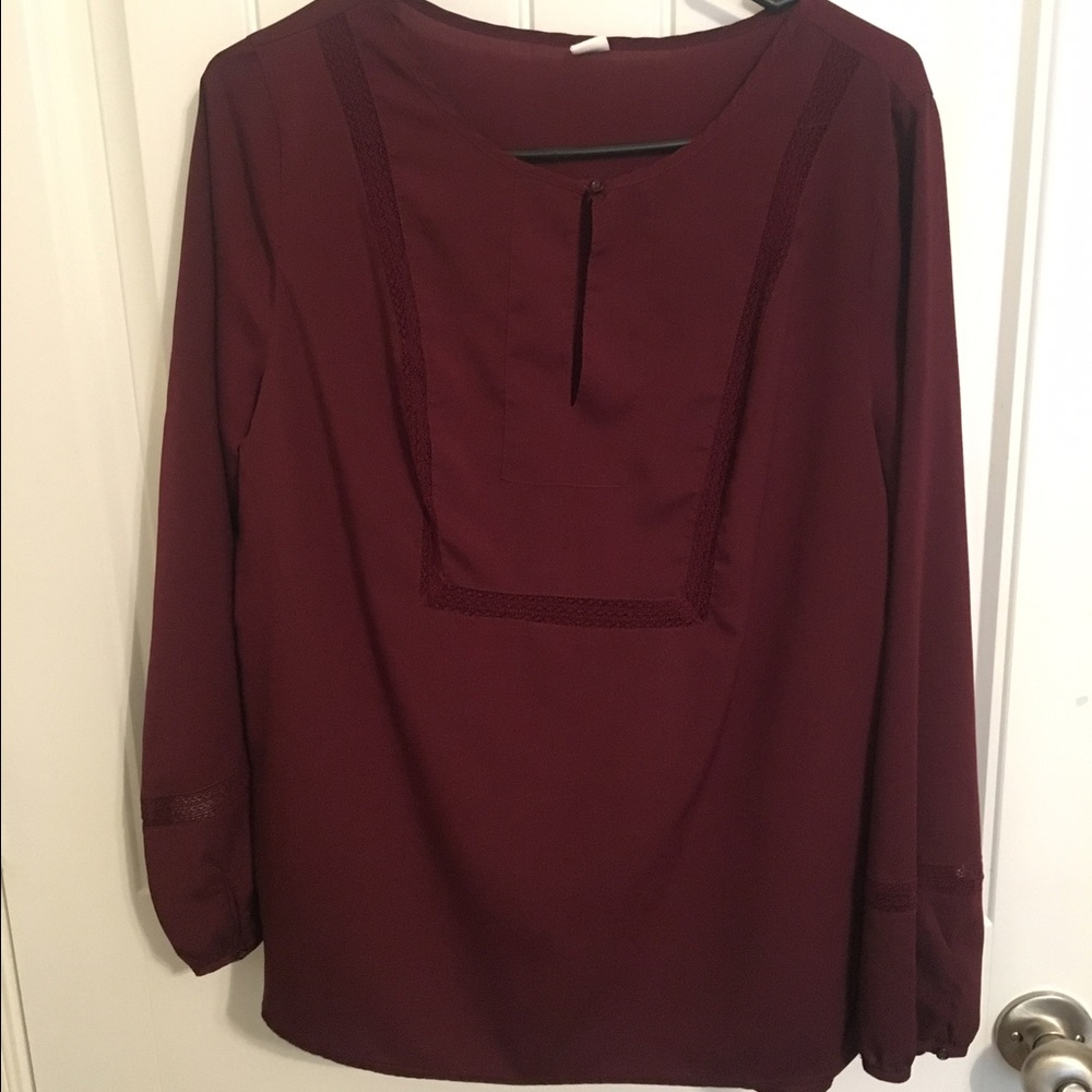Maroon blouse