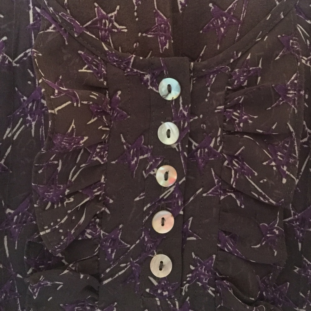 NWOT Ruffled Blouse - Picture 2 of 3