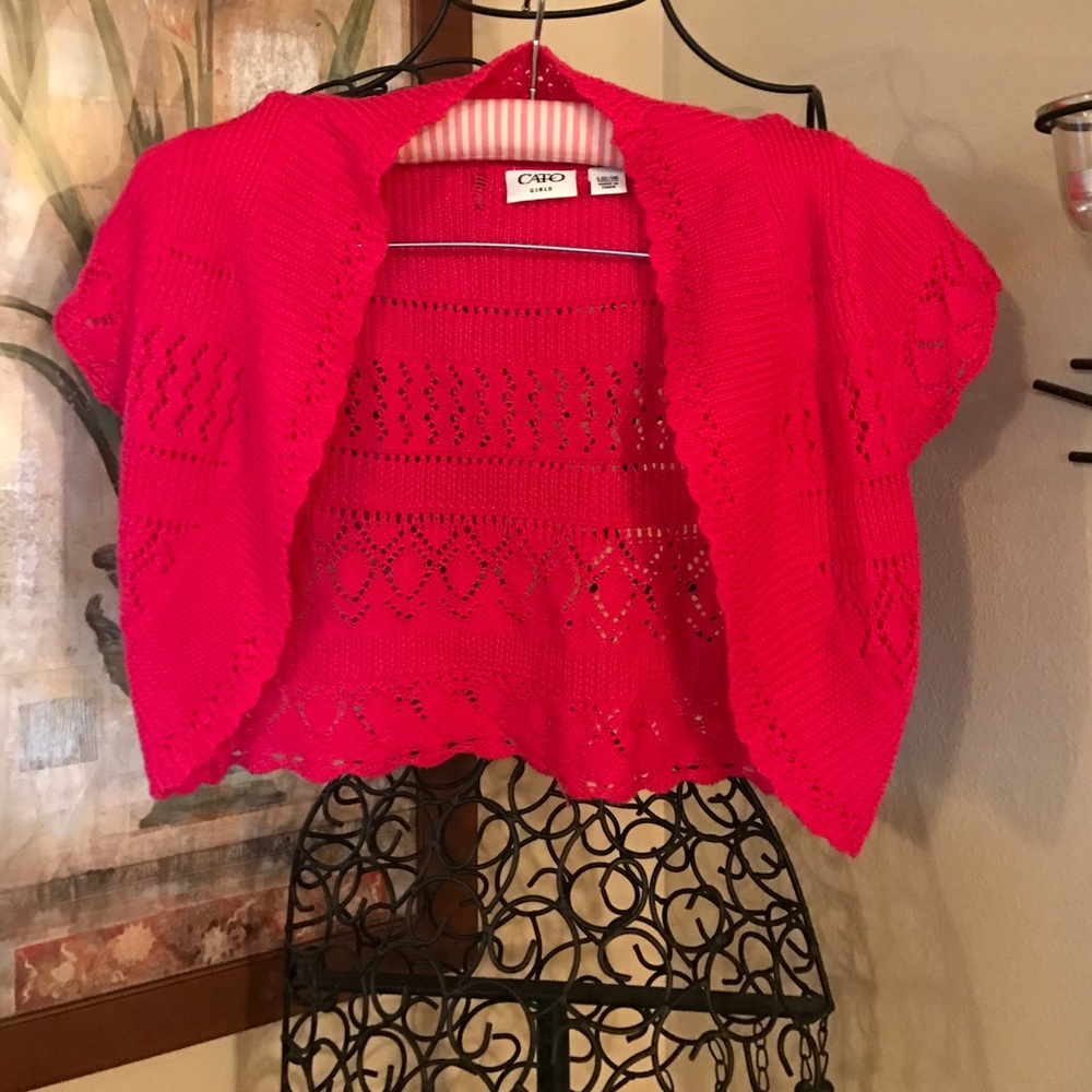 Cato Girls Hot Pink Shrug