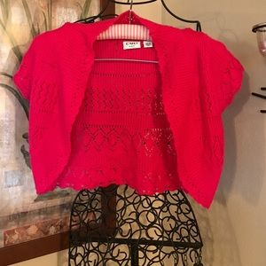 Cato Girls Hot Pink Shrug