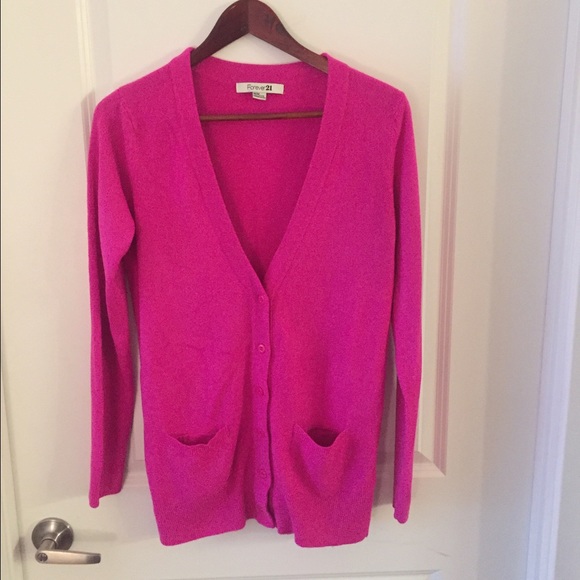 F21 Pink Cardigan - Picture 2 of 4