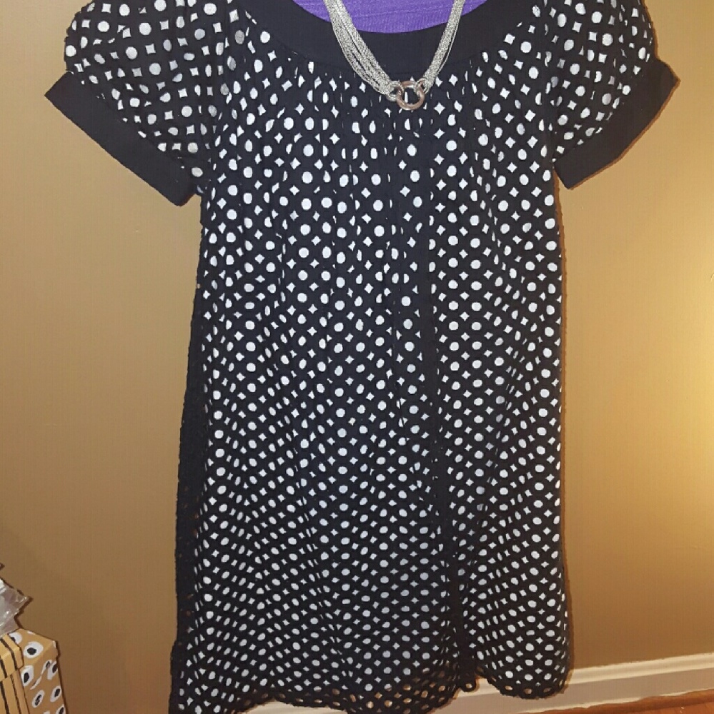 Black Dress with Necklace and Bracelet set