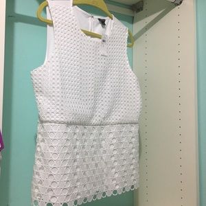 Ann Taylor Eyelet Sleeveless Blouse