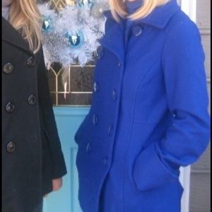Delia's electric blue peacoat