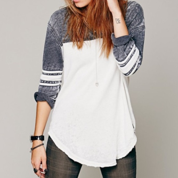Free People Tops - PURPLE Free People Baseball Tee- size medium