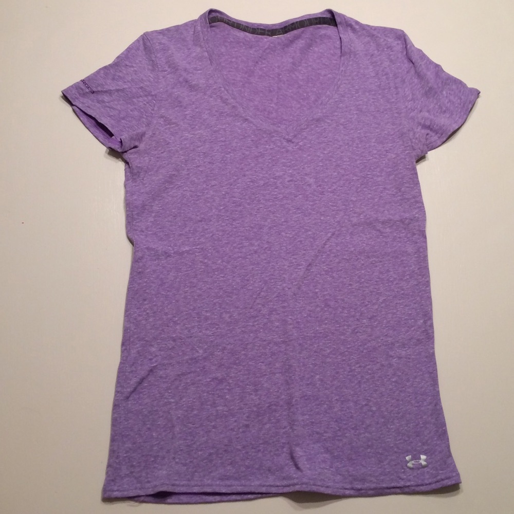 Heathered purple under armour tee