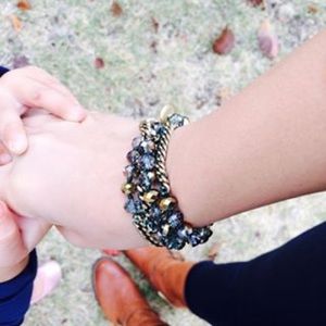 Bead + Chain Multi Wrap Bracelet