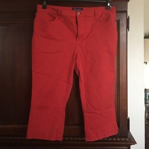 Red Capri style like pants
