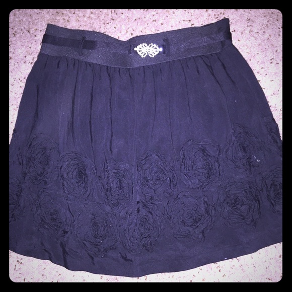 Black, flirty skirt with a little bling (M) - Picture 1 of 4