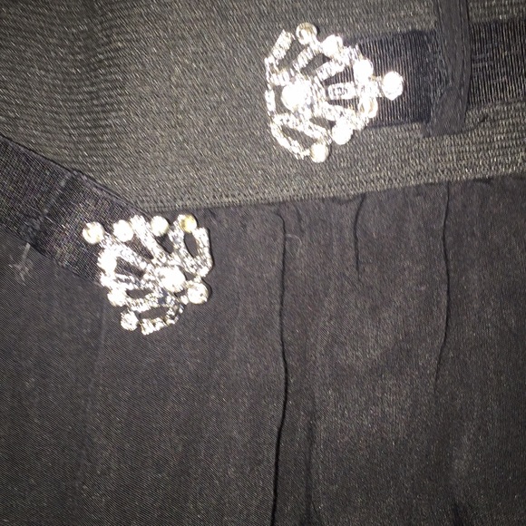 Black, flirty skirt with a little bling (M) - Picture 4 of 4