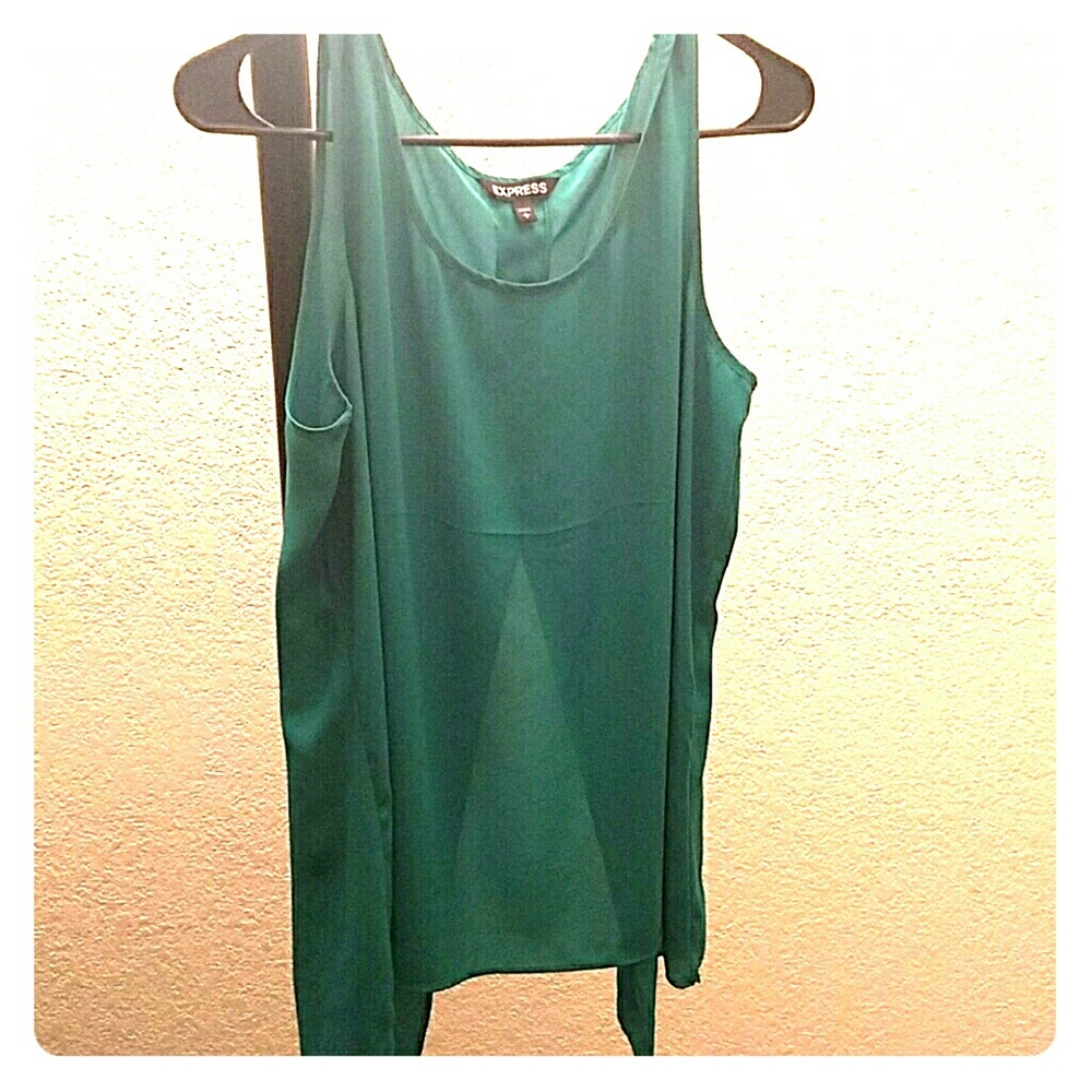 Express Tank Top Blouse, Slightly Open Back