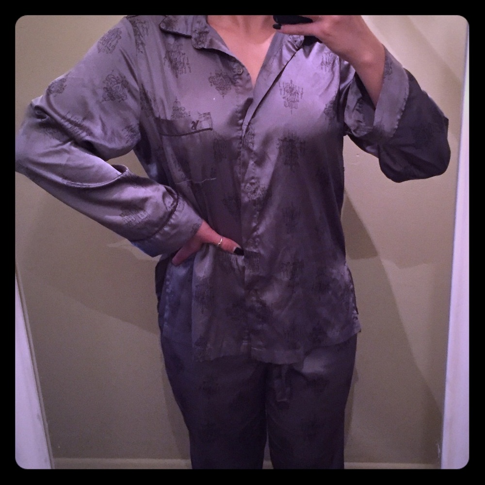 Small vs Victoria Secret satin top & bottom pjs
