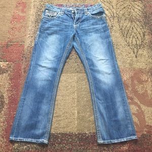 Rock Revival relaxed straight leg blue jeans