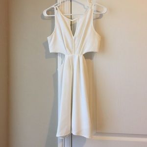 BCBG White cutout dress