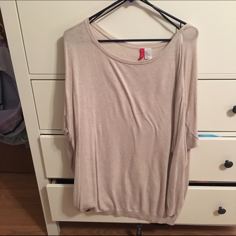 Oversized tan sweater